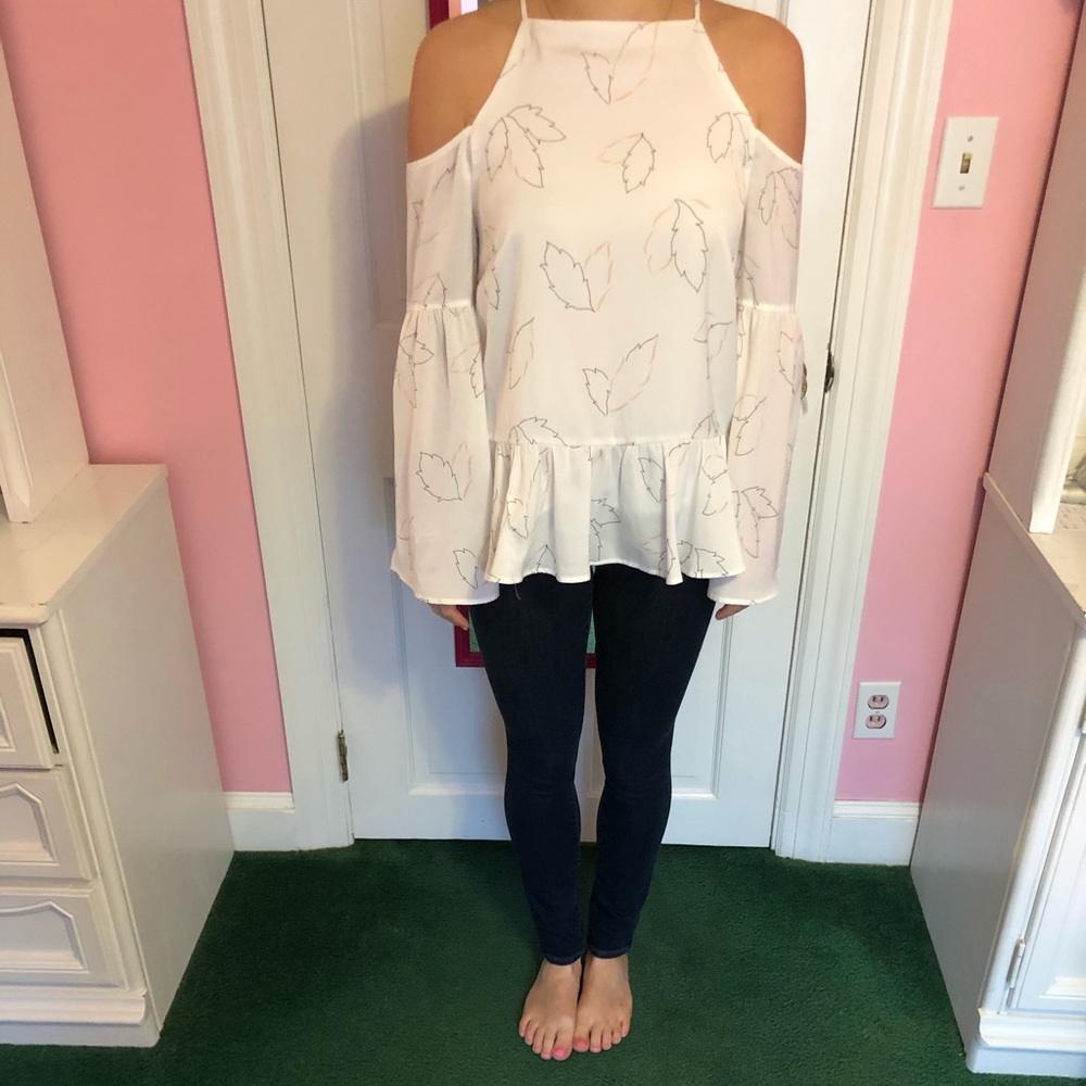 Leaf Printed Blouse - image 1